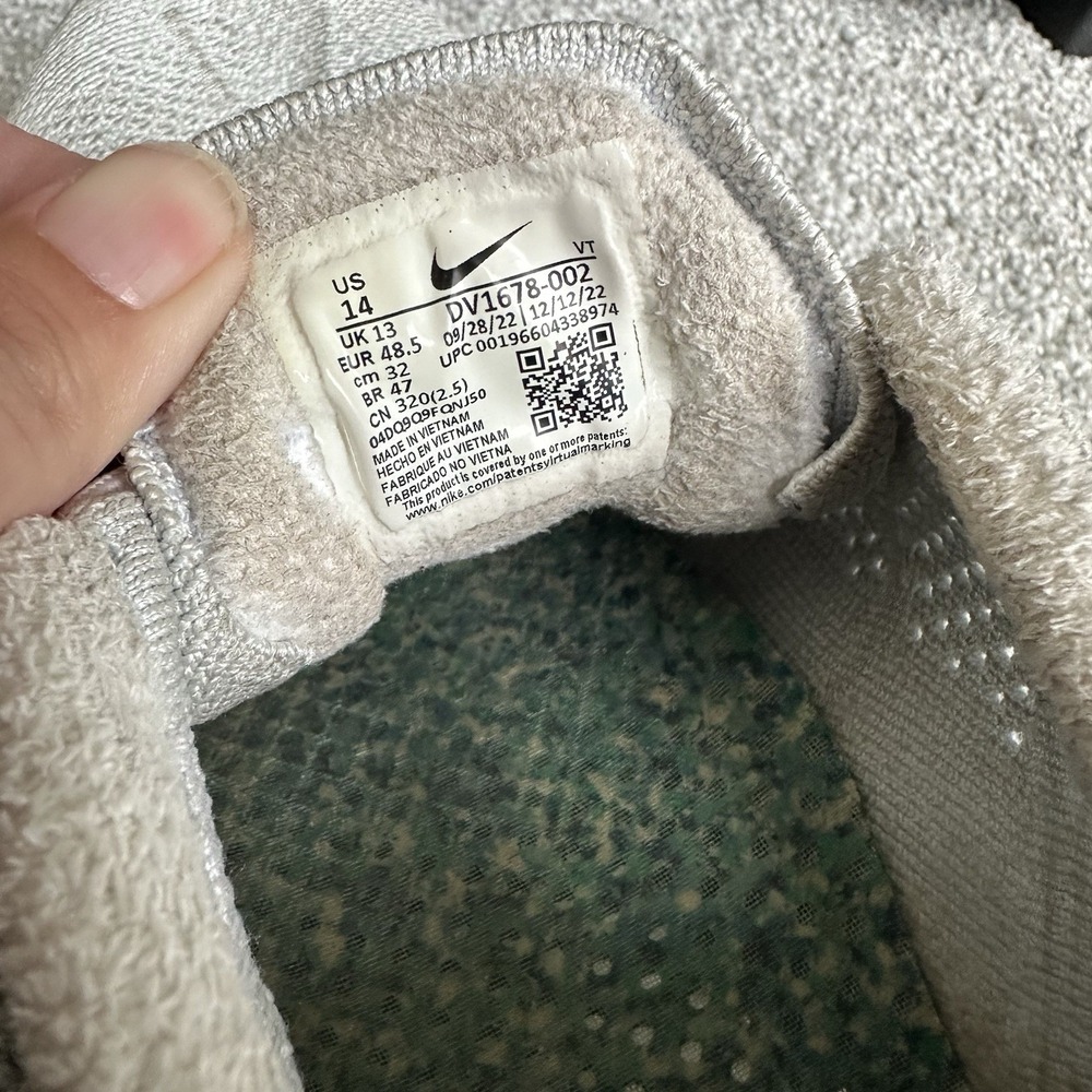 Size 14- Nike Air‎ VaporMax 2023 Flyknit Pure Platinum - Picture 8 of 10